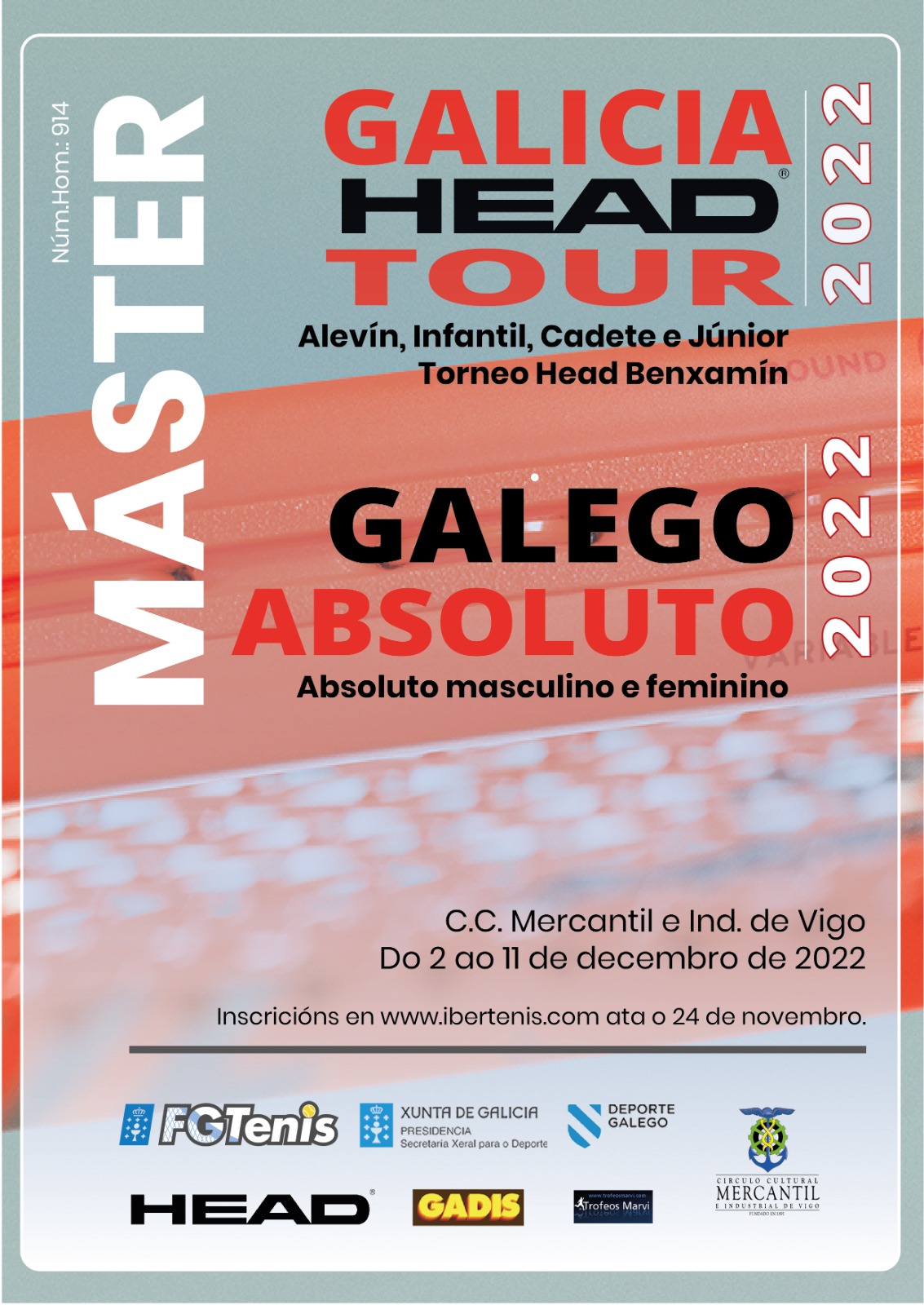 Cartel del Master Galego Absoluto e Master Head (Galicia Head Tour)