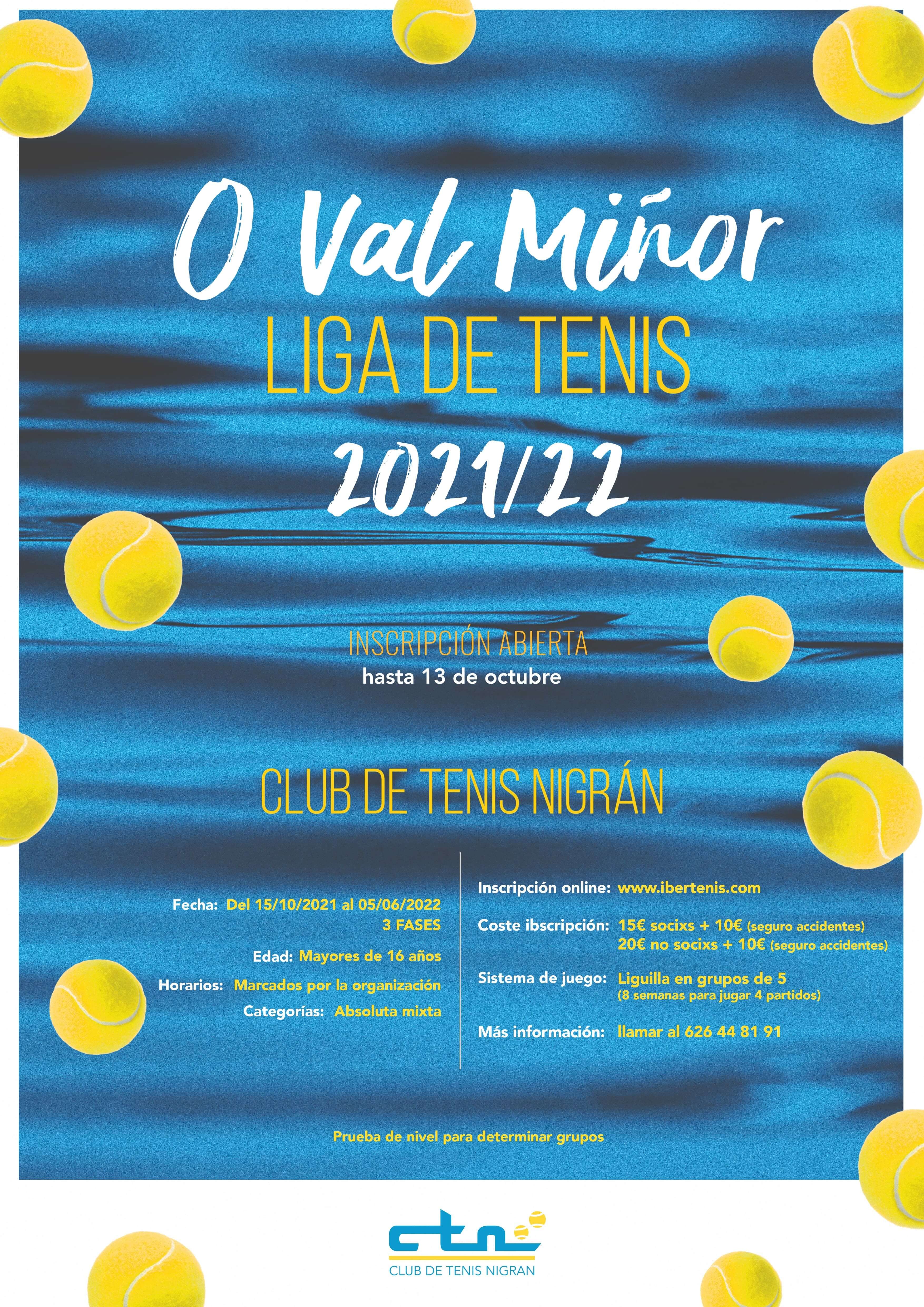 Liga de Tenis "O Val Miñor" 2021/22