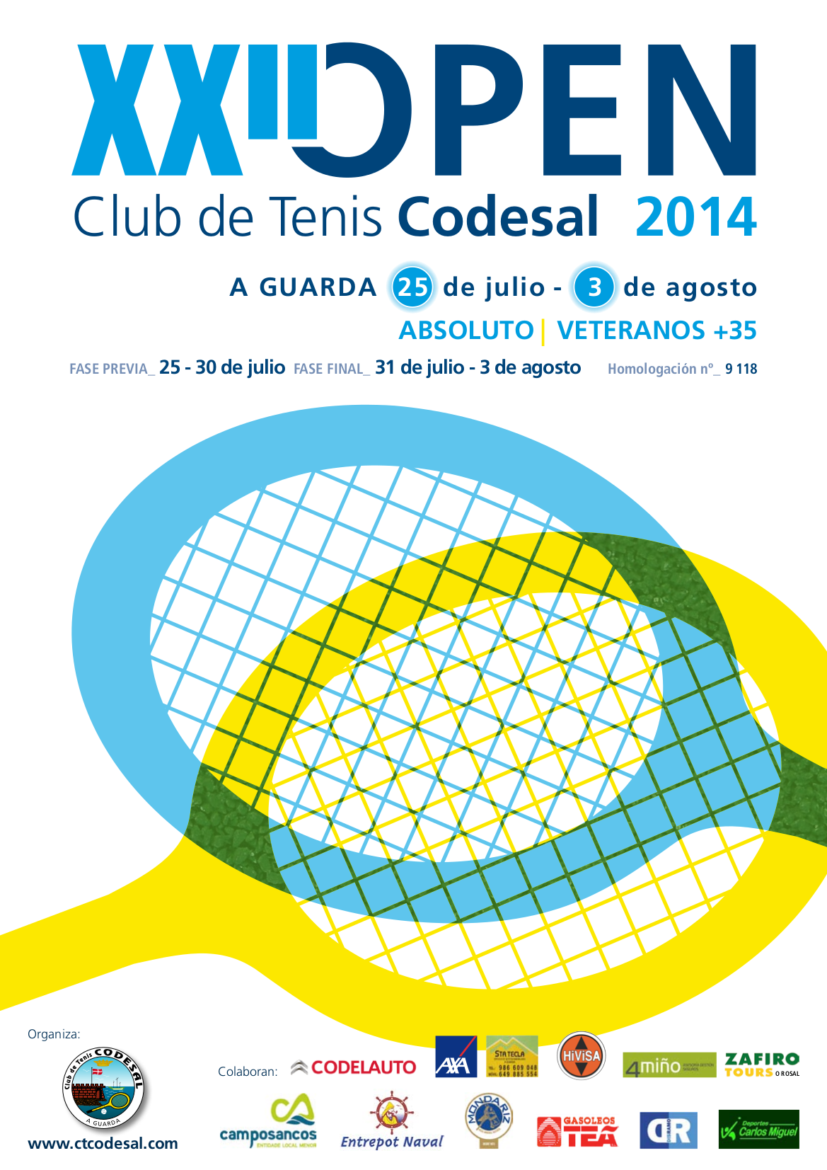 Cartel del XXII OPEN Club de Tenis CODESAL