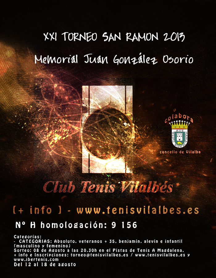 Cartel del XXI Torneo San Ramon
