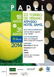 Cartel del III Torneo de padel Atp Vigo