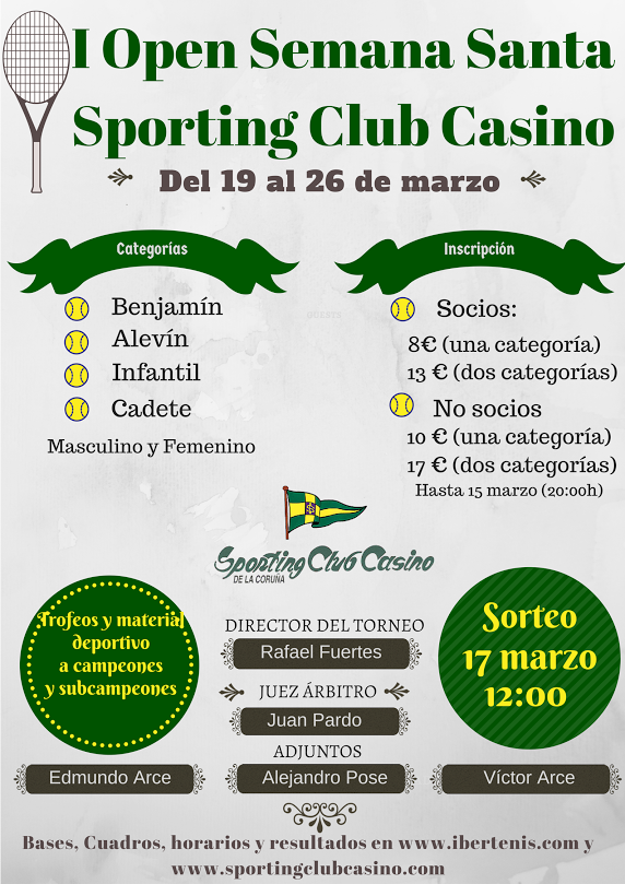 Cartel del OPEN SEMANA SANTA SPORTING CLUB CASINO