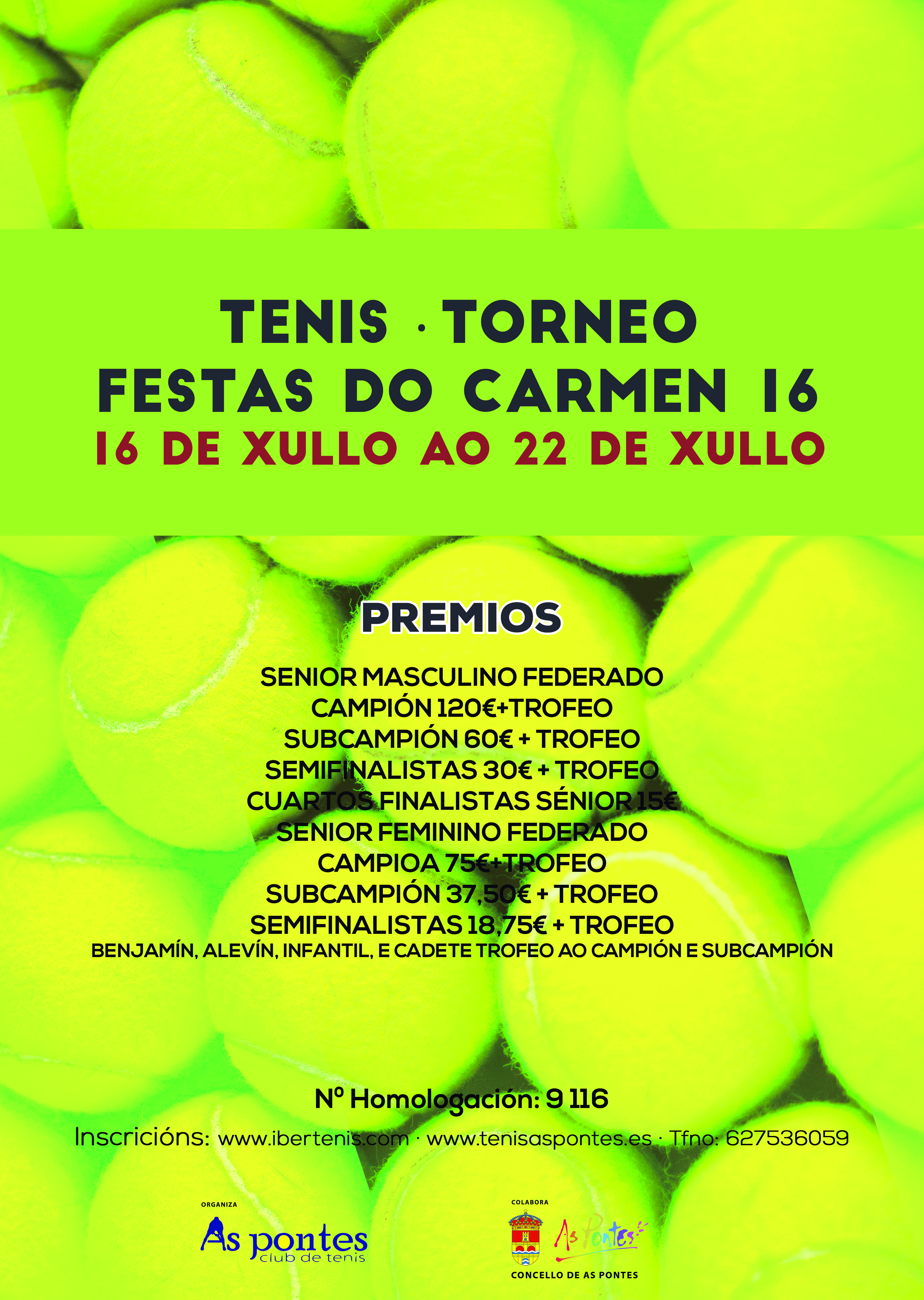 Cartel del TORNEO FESTAS DO CARME 2016