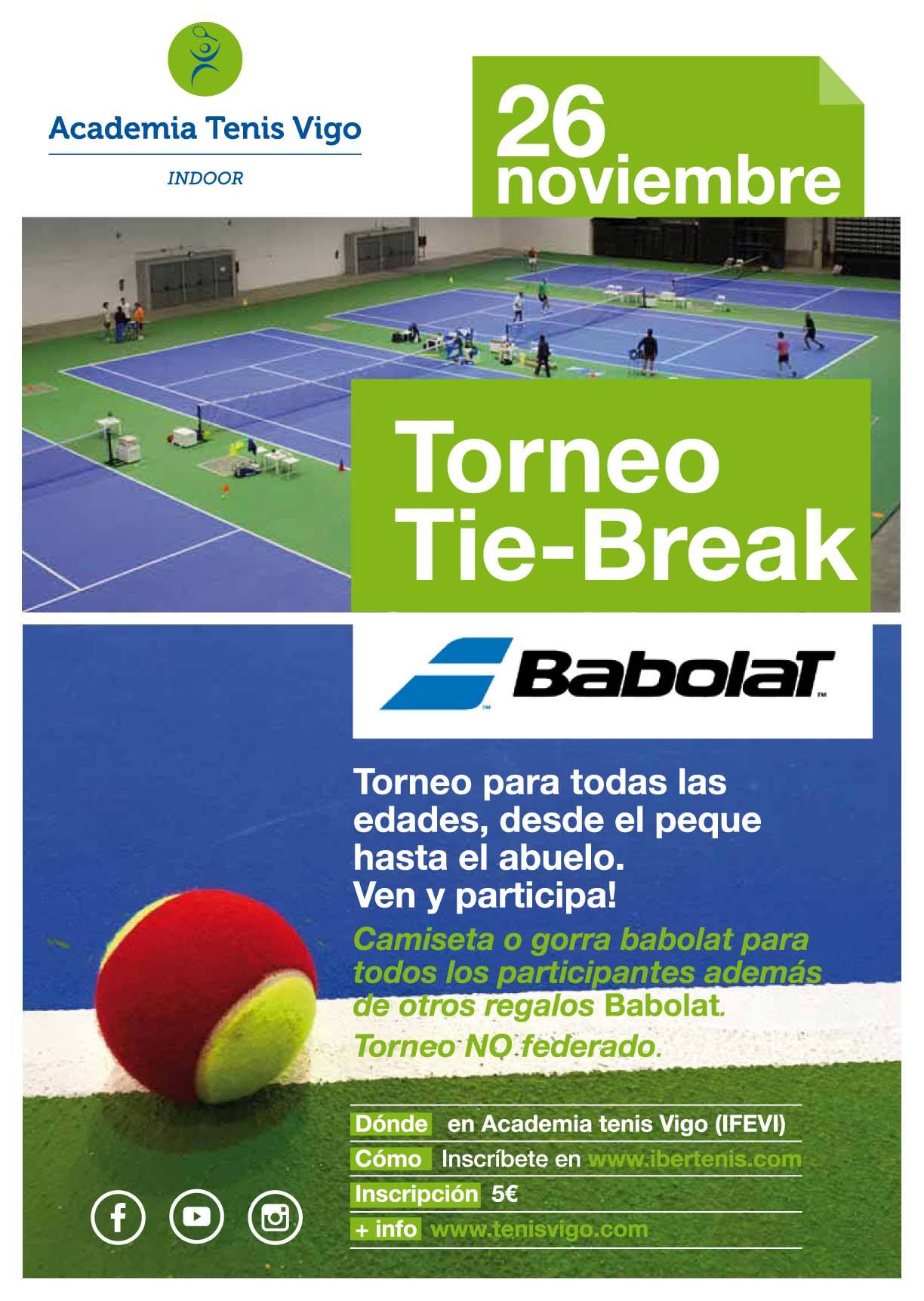 Cartel del Torneo Tie-Breaks Babolat