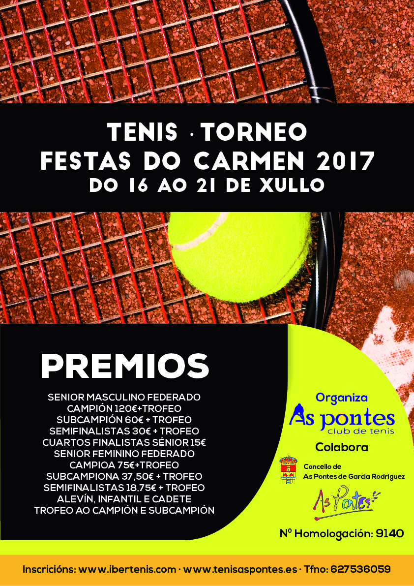 Cartel del TORNEO FESTAS DO CARME 2017