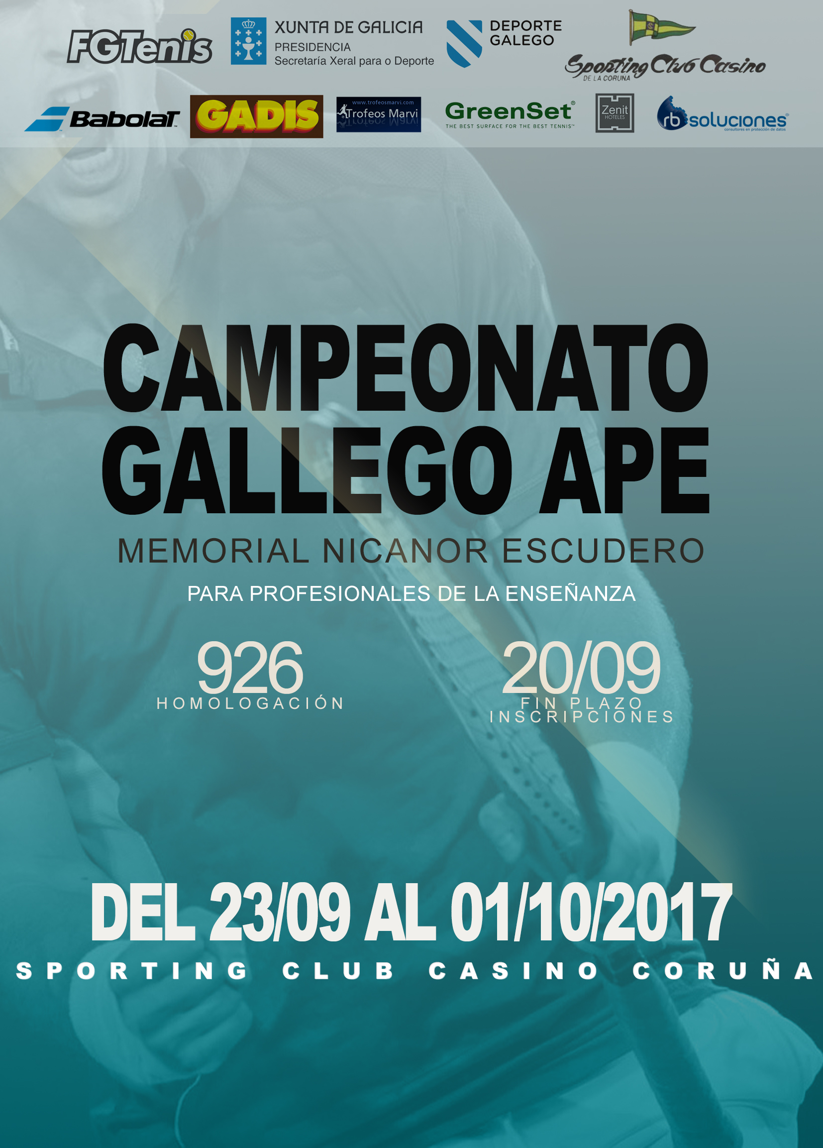 Cartel del 	CAMPEONATO GALLEGO APE - MEMORIAL NICANOR ESCUDERO