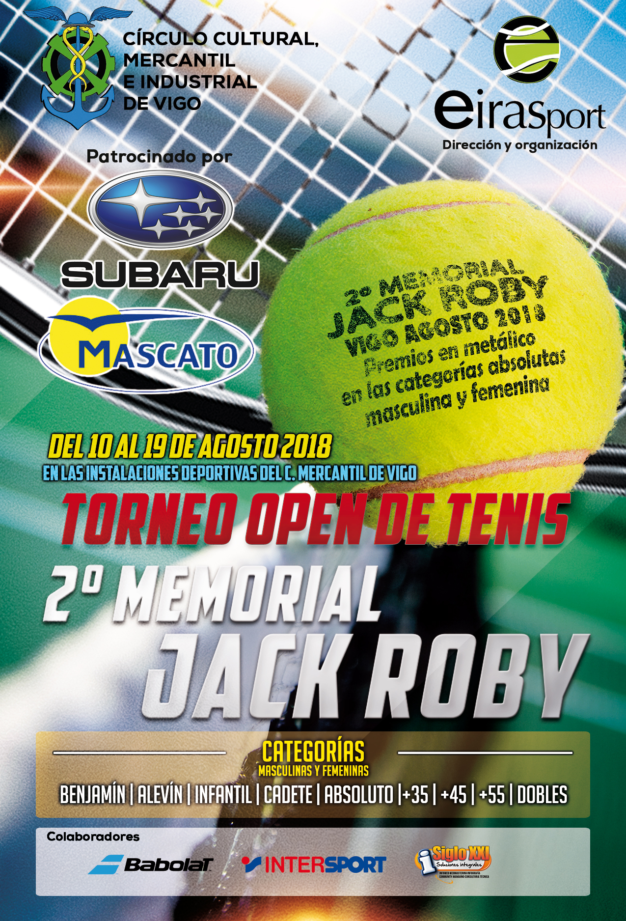 Cartel del II Torneo Open Memorial Jack Roby