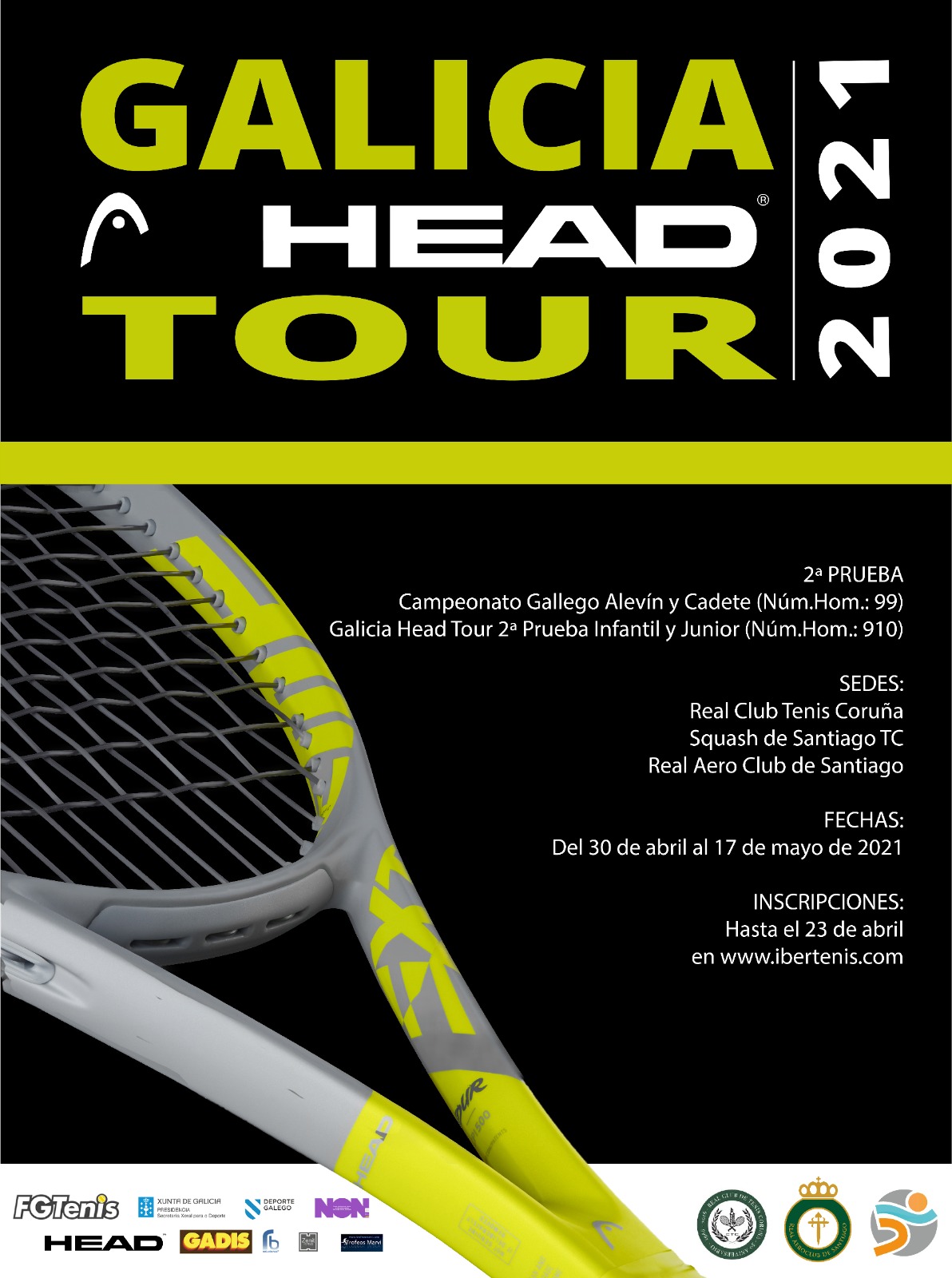 GALICIA HEAD TOUR - Campeonatos Gallegos Alevín y Cadete.  Torneo GHT Infantil y Junior 