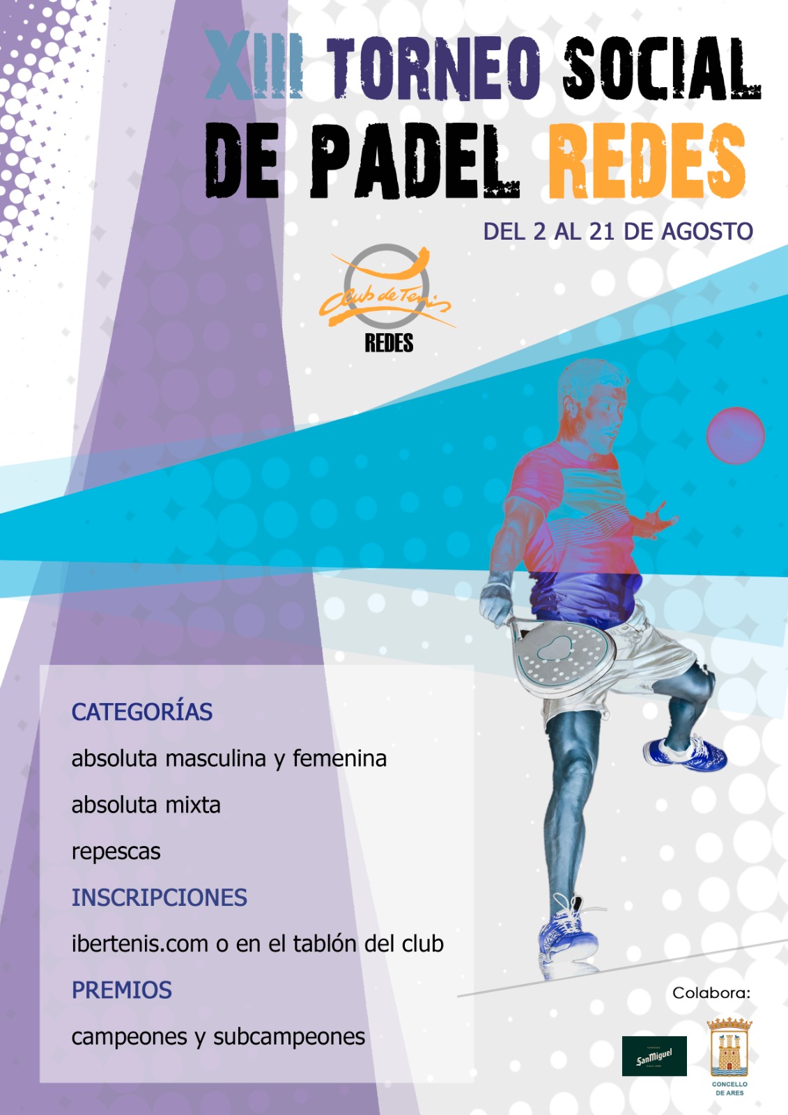 Cartel del XIII Torneo Social de Padel REDES