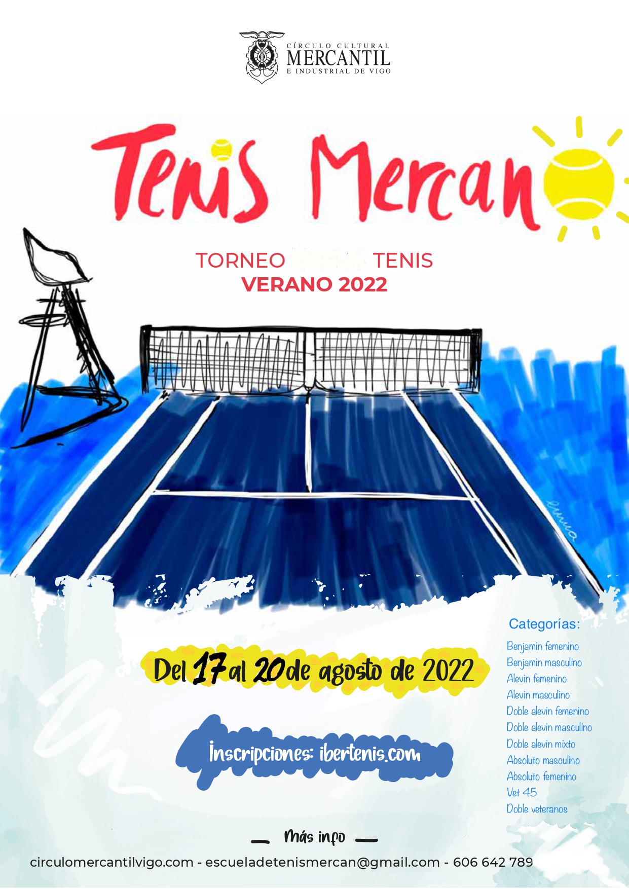 Cartel del Torneo de verano mercantil Vigo