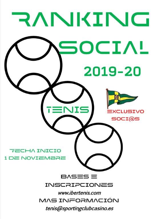RANKING TENIS SPORTING CLUB CASINO 2019-2020