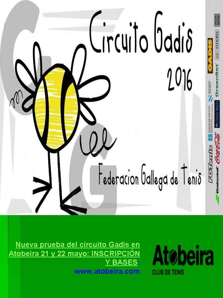 Cartel del Torneo A Tobeira del Cicuito Gadis 16