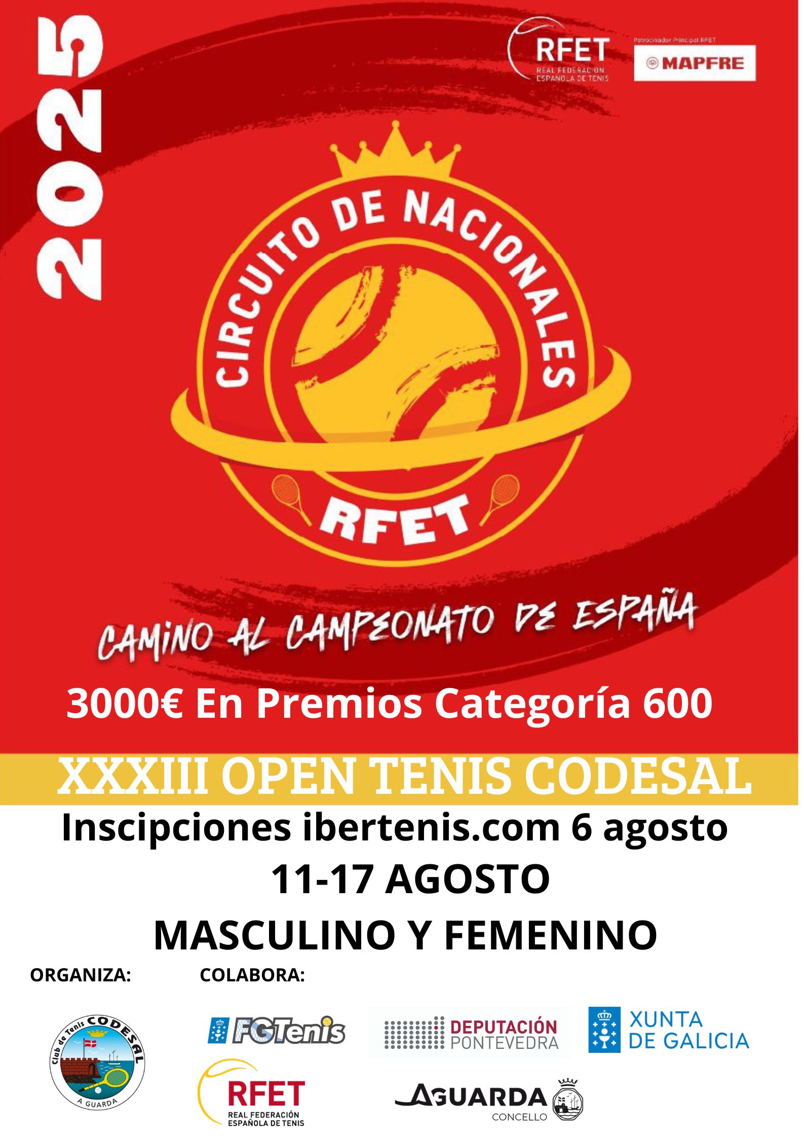 cartel 33 Open Club de tenis Codesal