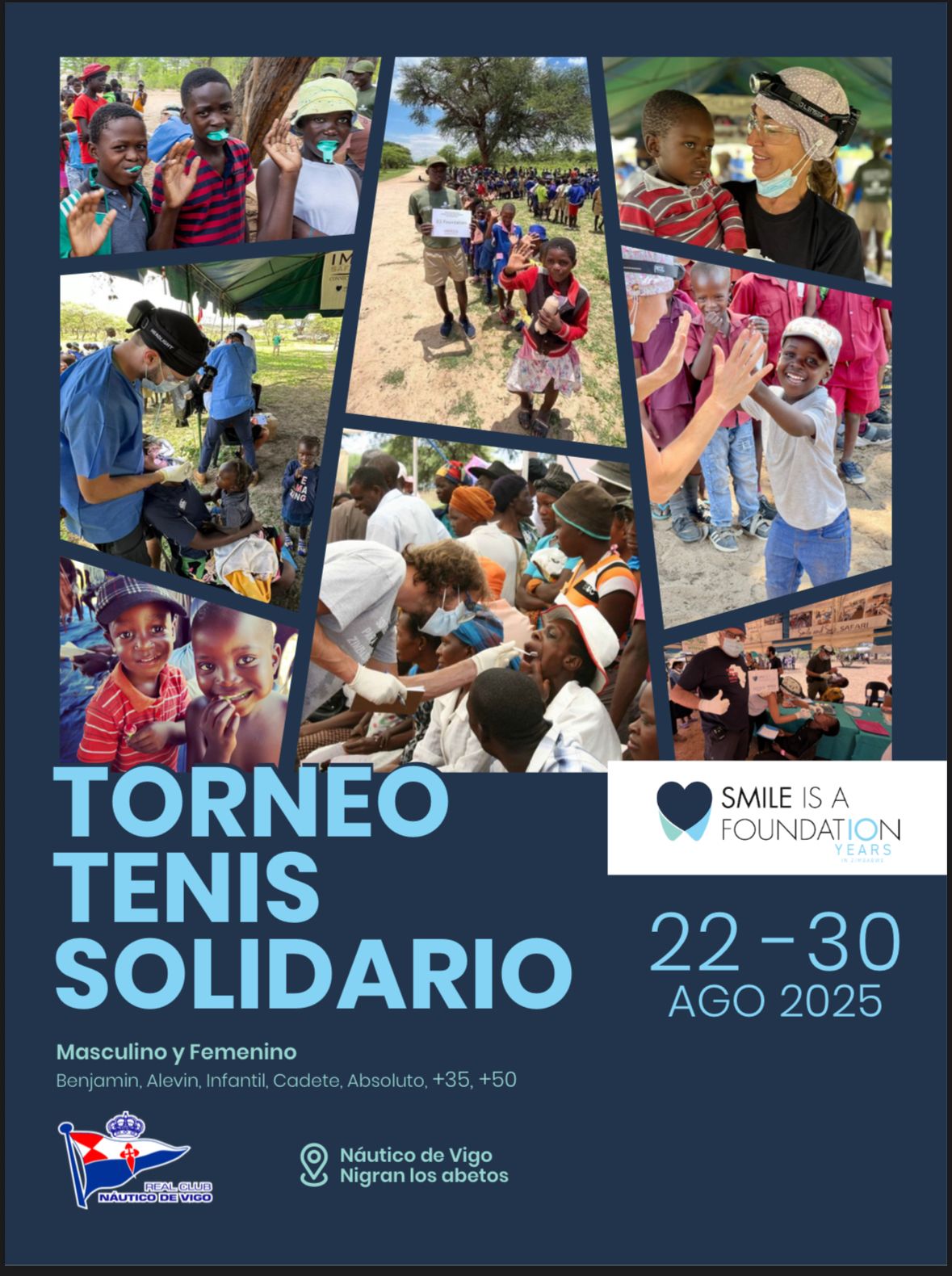 cartel TORNEO SOLIDARIO SMILE FOUNDATION