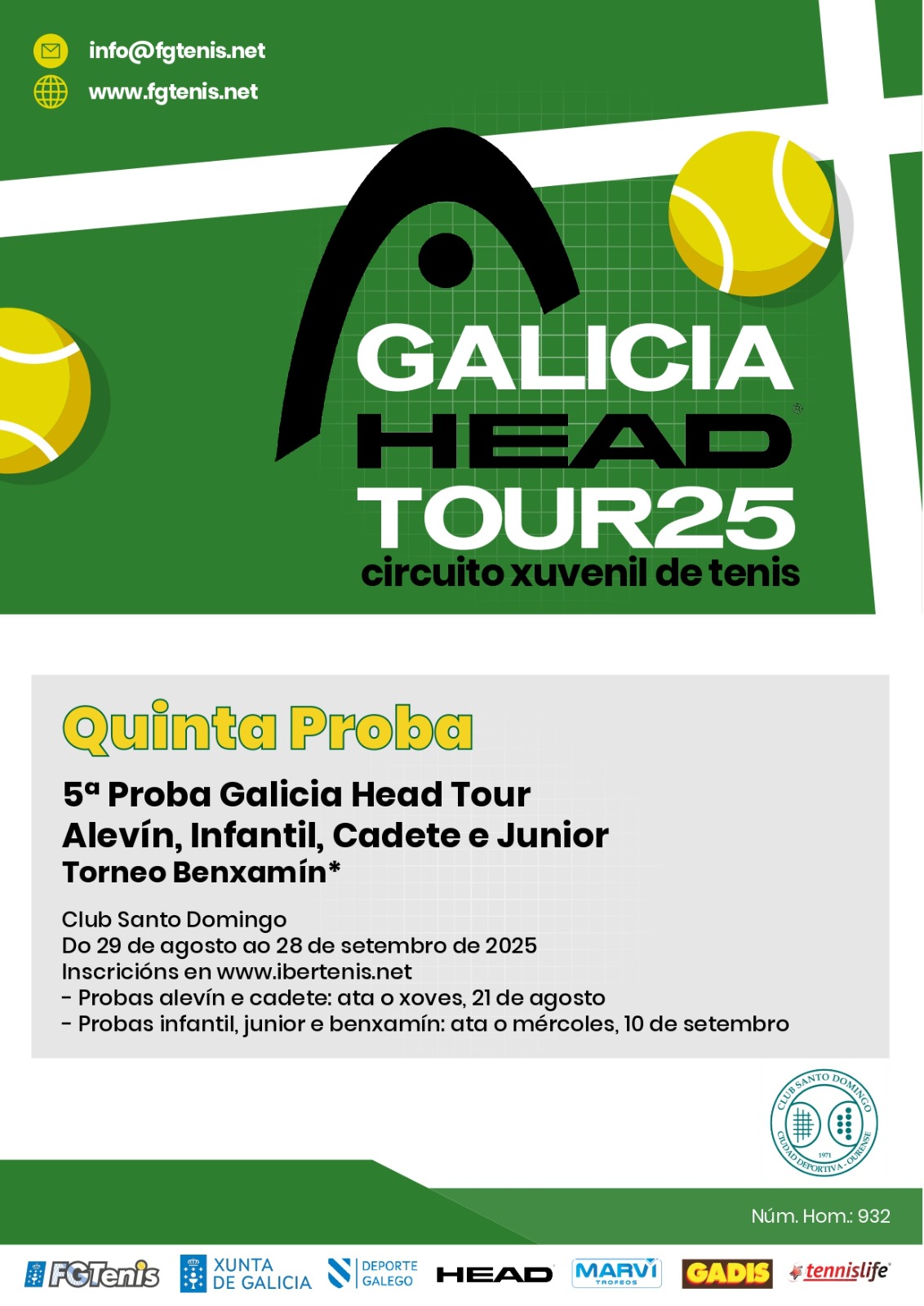 cartel GALICIA HEAD TOUR - 5ª Prueba