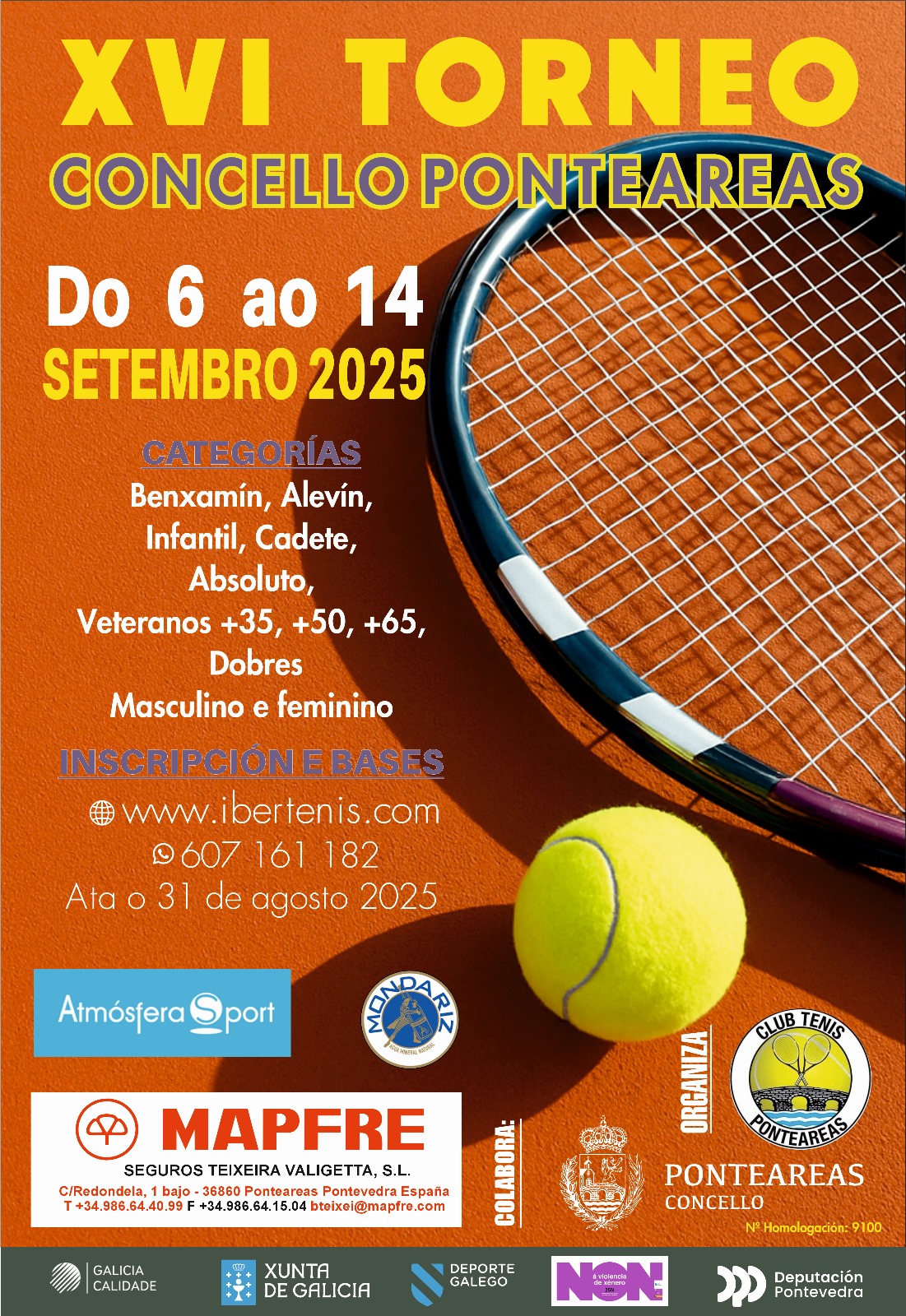 cartel XVI TORNEO CONCELLO PONTEAREAS