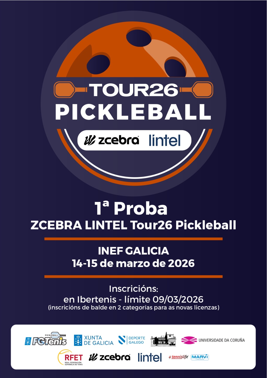 cartel 1ª Prueba Zcebra Lintel Tour