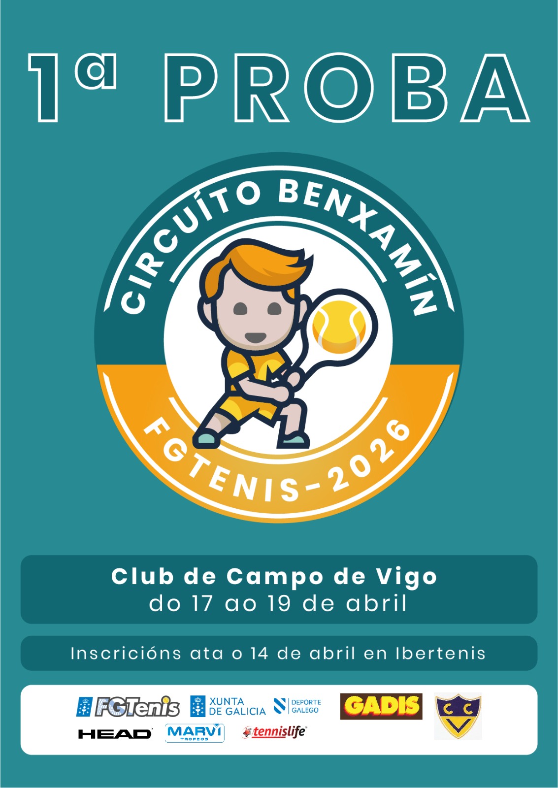 cartel Torneo Benjamín. - FGTenis