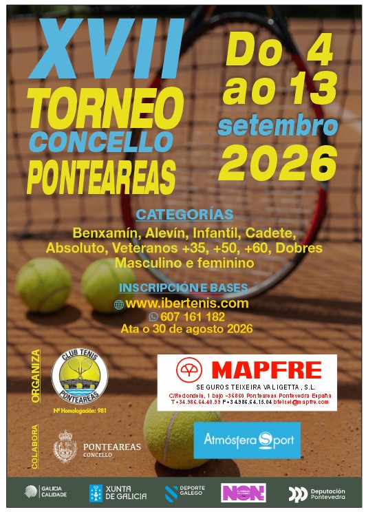 cartel XVII TORNEO CONCELLO PONTEAREAS